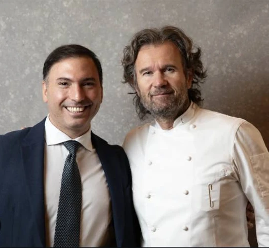 Christian Gaston Illan con Carlo Cracco