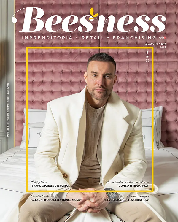 Philipp Plein sulla copertina di Beesness maggio giugno 2025