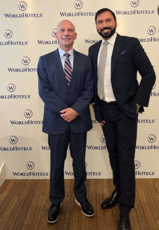 Christian Gaston Illan con Ron Pohl, President of WorldHotels