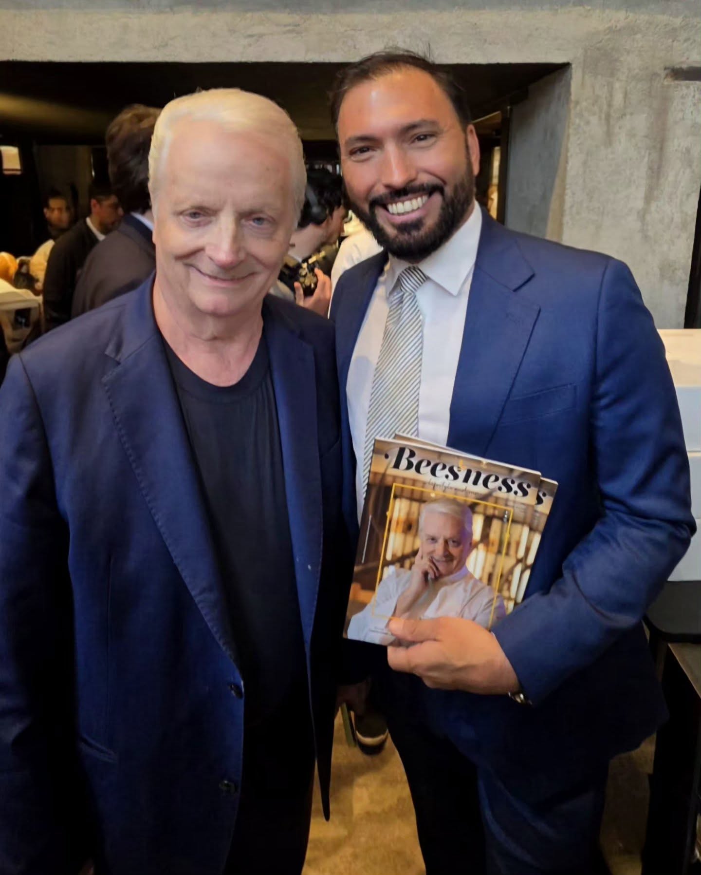 Christian Gaston Illan con Iginio Massari