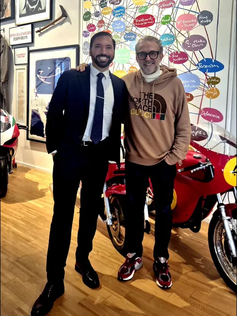 Christian Gaston Illan con Massimo Bottura